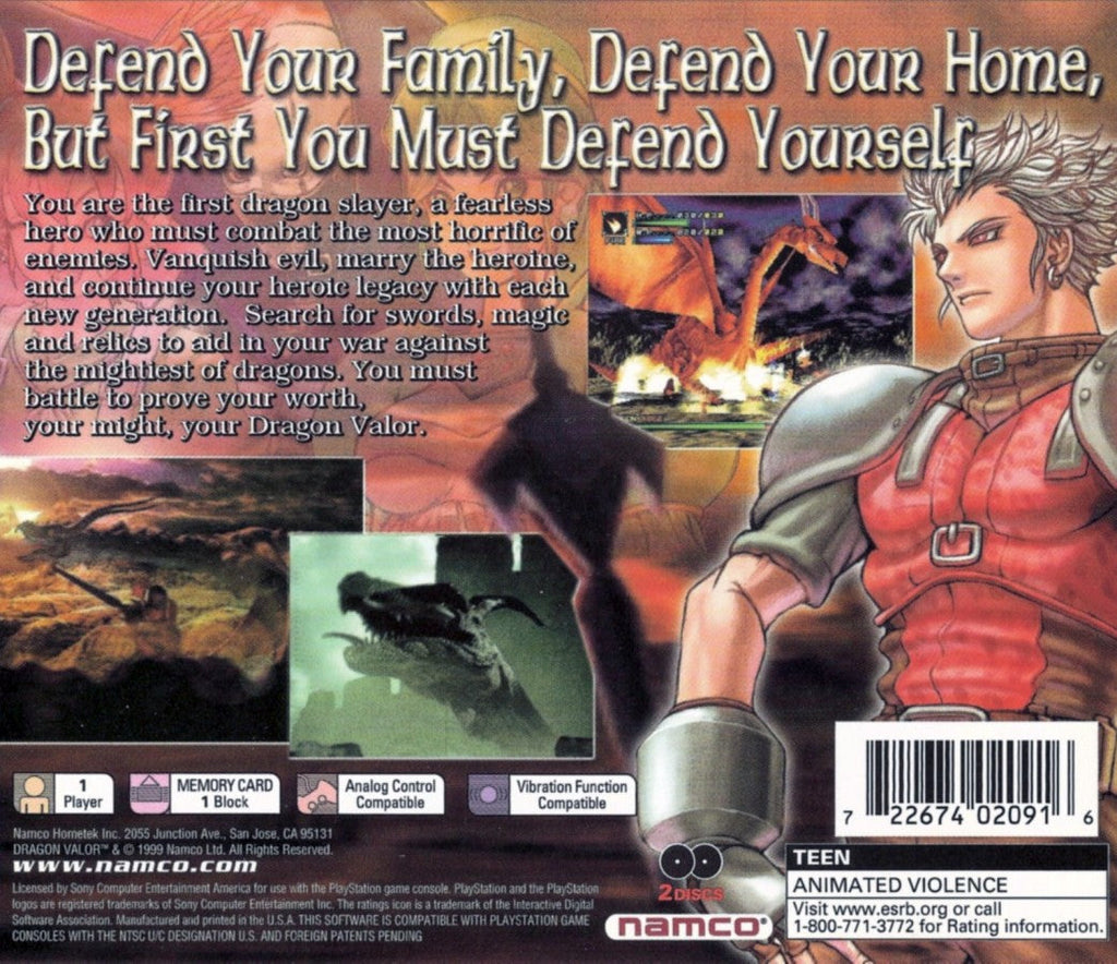 Dragon Valor – PlayStation 1 (PS1)