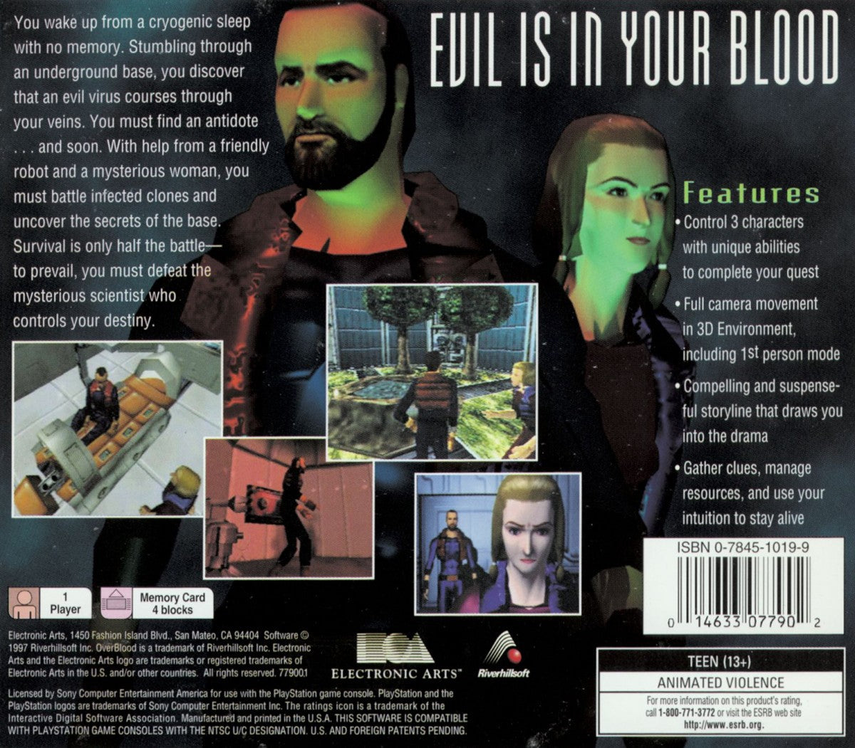 Overblood – PlayStation 1 (PS1)