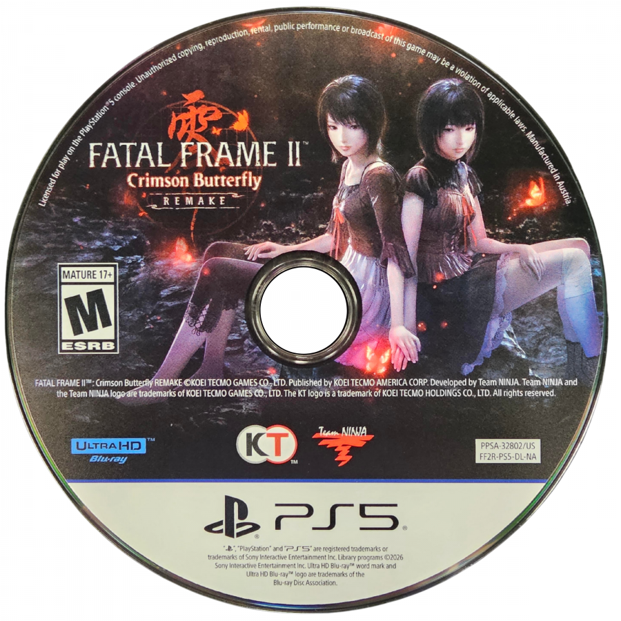 Fatal Frame II: Crimson Butterfly Remake – Playstation 5 (PS5)