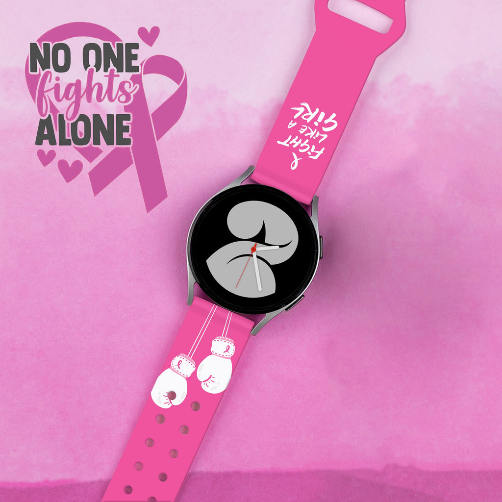 Breast Cancer Awareness HD  Watchband for Samsung, Garmin, Fossil, and More