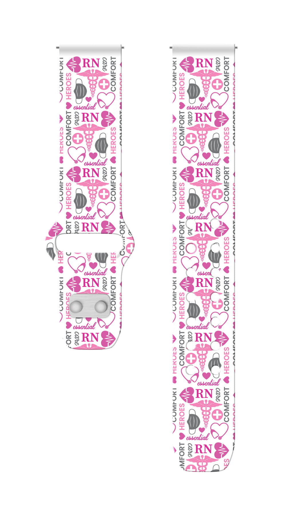 Nursing HD  Watchband for Samsung, Garmin, Fossil, and More for Samsung, Garmin, Fossil, and More