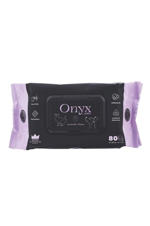 M-Pets Onyx Lavender Scented Pet Wipes for Cats & Dogs 80 Count