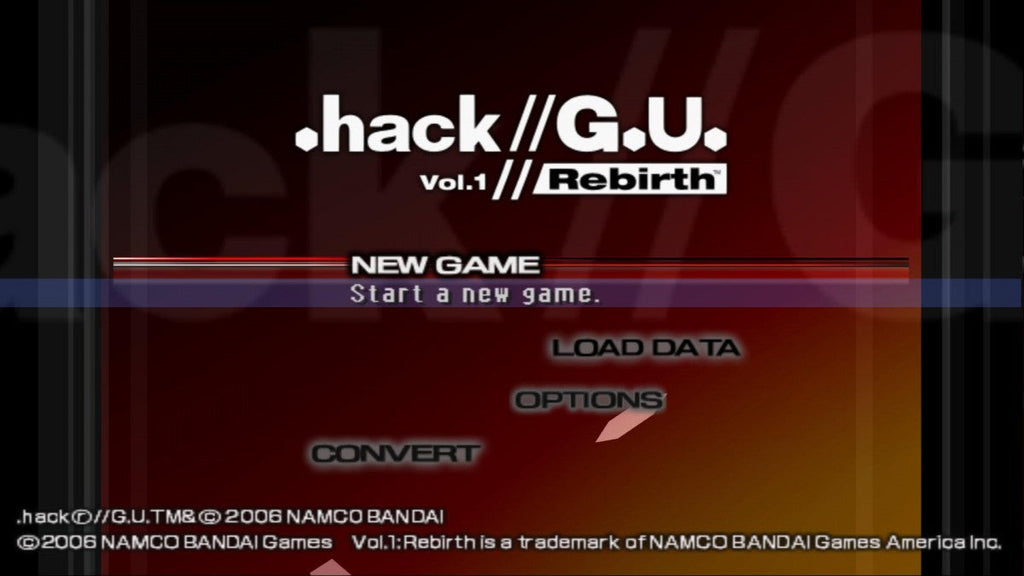 .hack//G.U. Vol.1: Rebirth – PlayStation 2 (PS2)