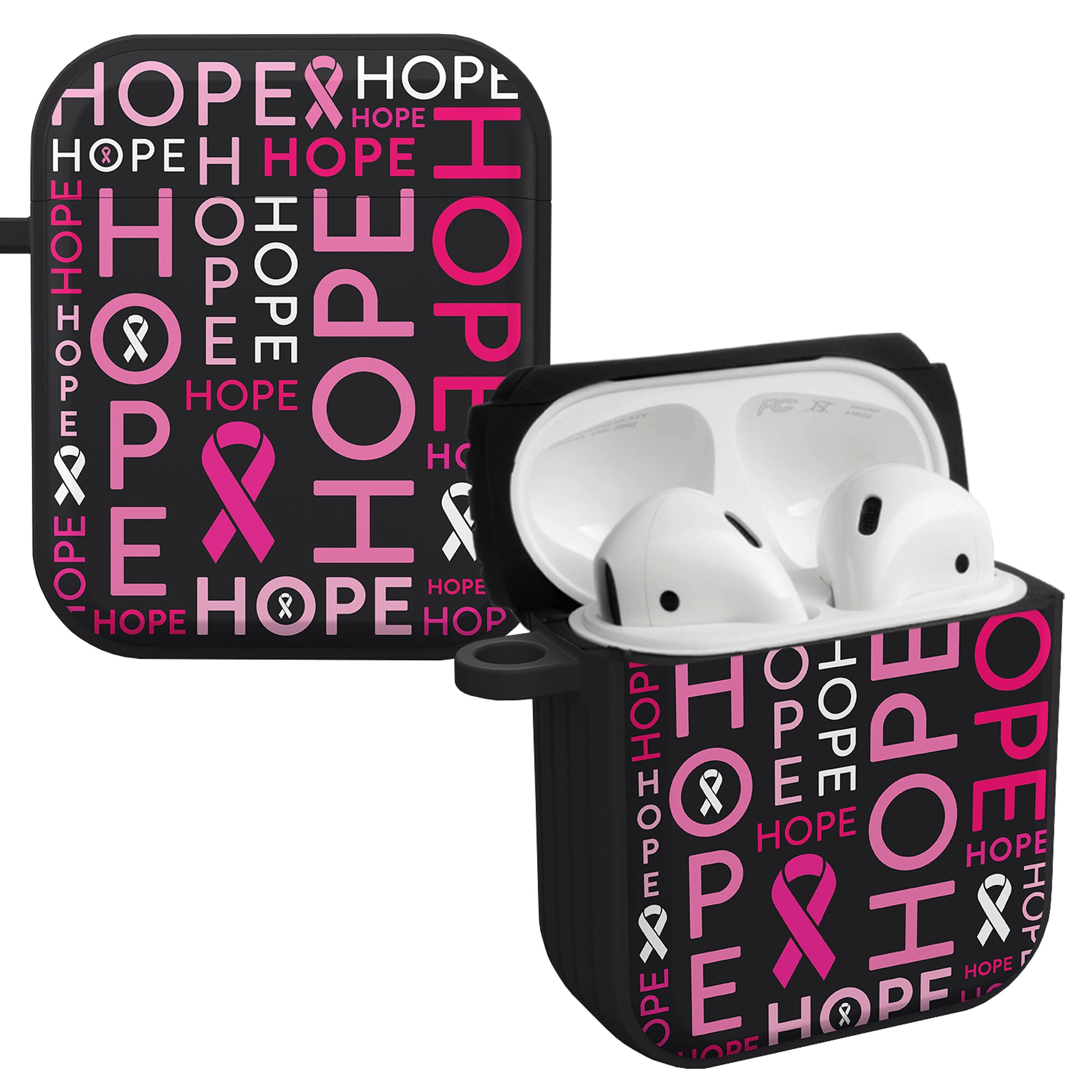 Breast Cancer Awareness HDX Apple AirPods Gen 1 & 2 Case Cover