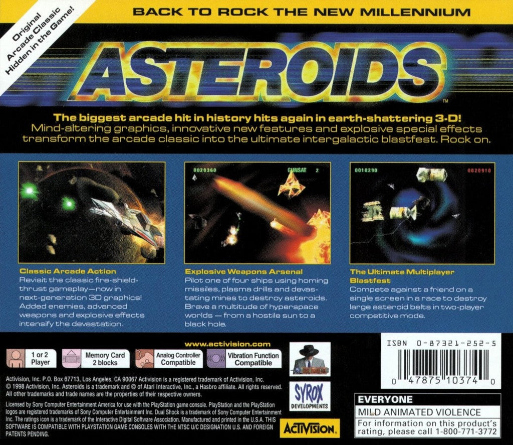 Asteroids – PlayStation 1 (PS1)
