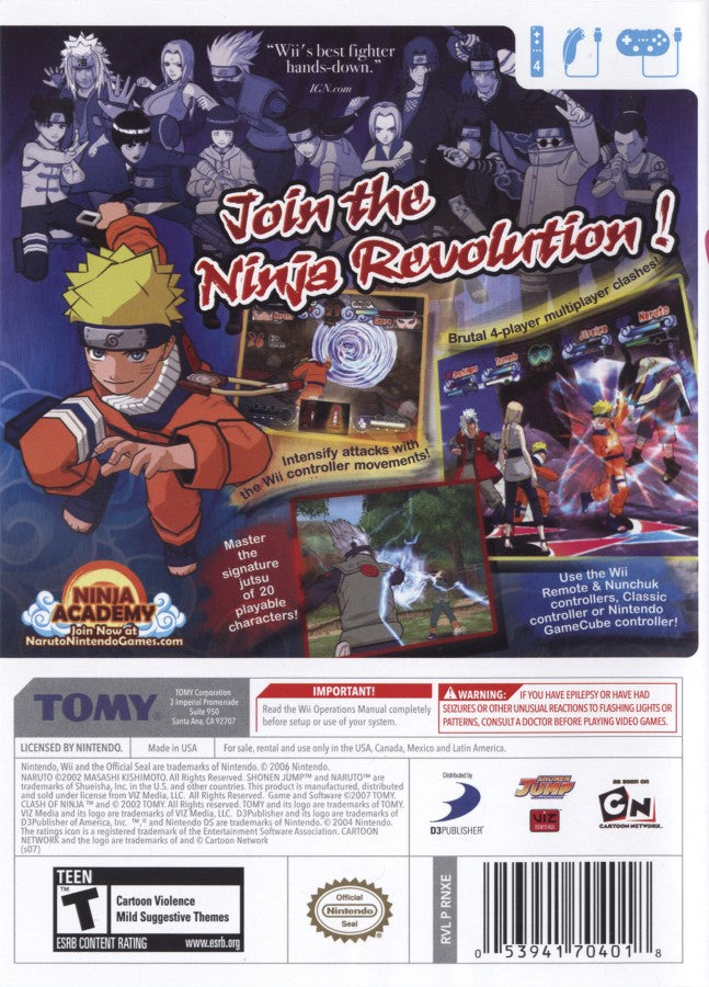 Naruto: Clash of Ninja Revolution – Nintendo Wii (Wii)