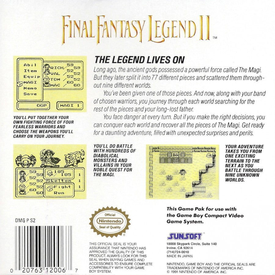 Final Fantasy Legend II – Game Boy (GB)