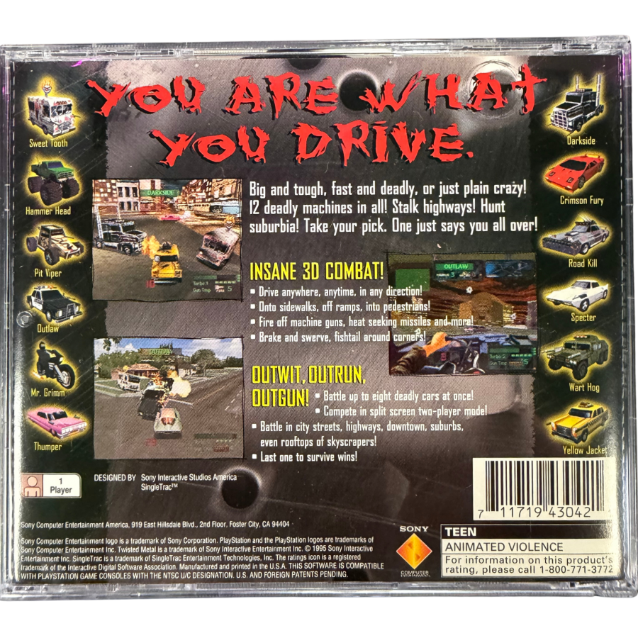 Twisted Metal [COMPLETE IN BOX] – PlayStation 1 (PS1)