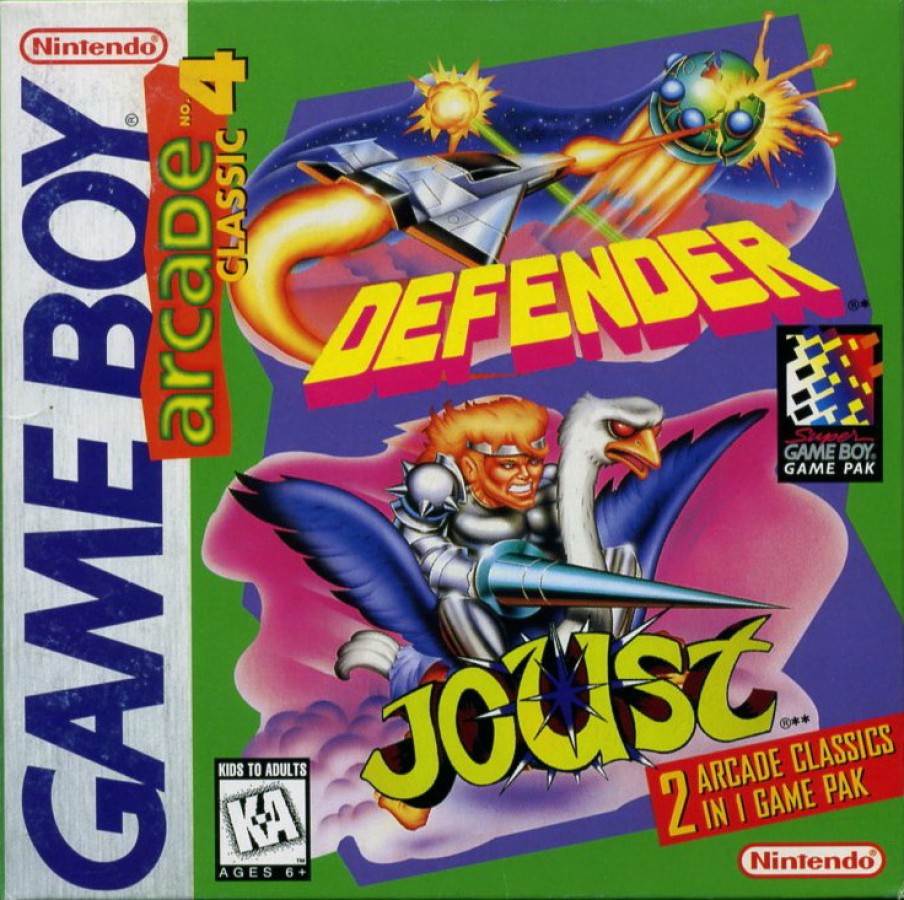 Arcade Classic 4: Defender and Joust – Game Boy (GB)