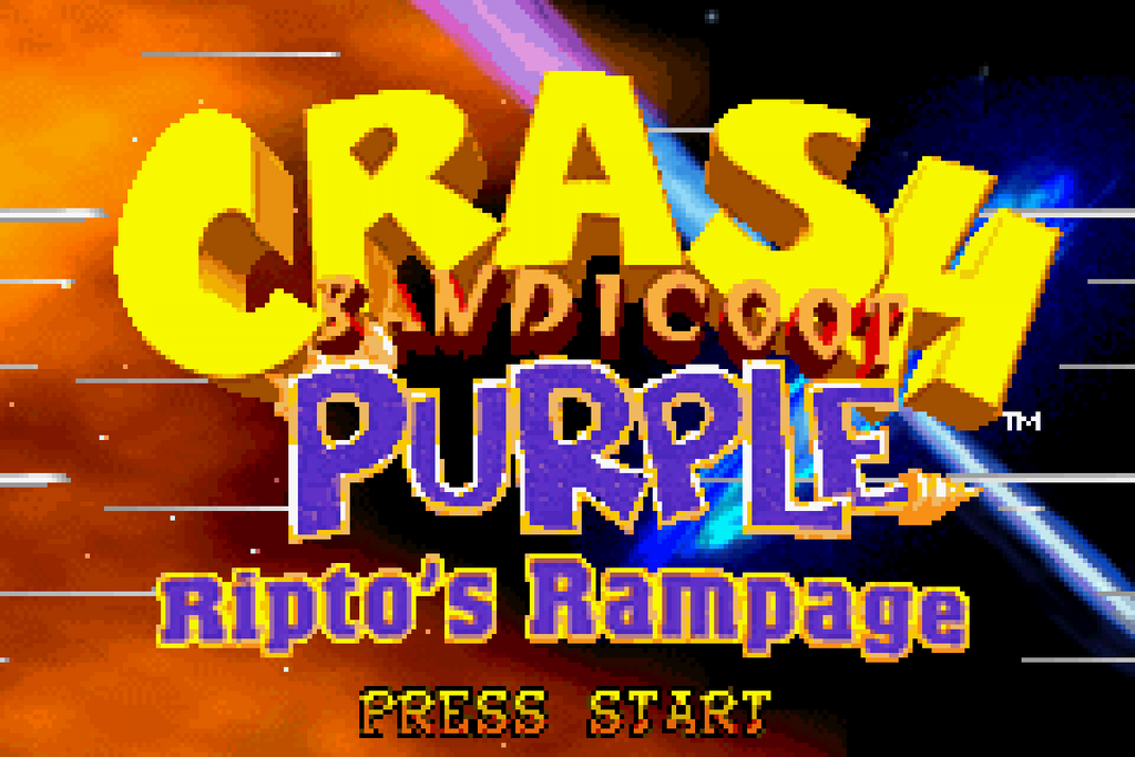 Crash Bandicoot: Purple – Game Boy Advance (GBA)