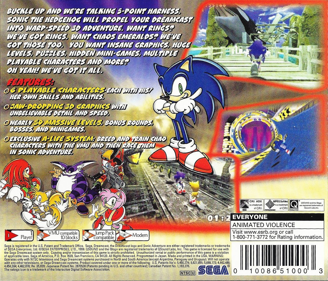 Sonic Adventure [Sega All Stars] – Sega Dreamcast (DC)