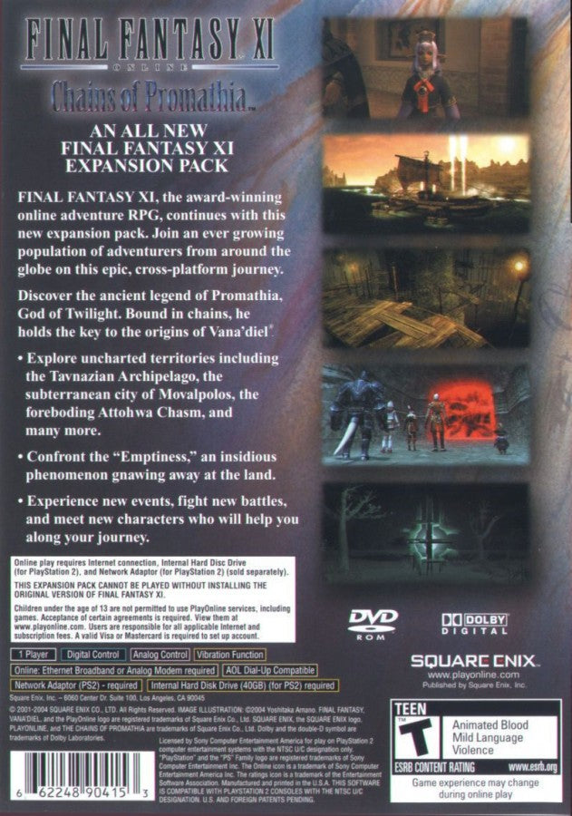 Final Fantasy XI: Chains of Promathia – PlayStation 2 (PS2)