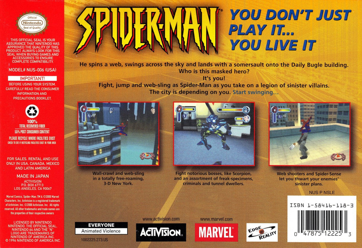 Spider-Man [CIB] – Nintendo 64 (N64)