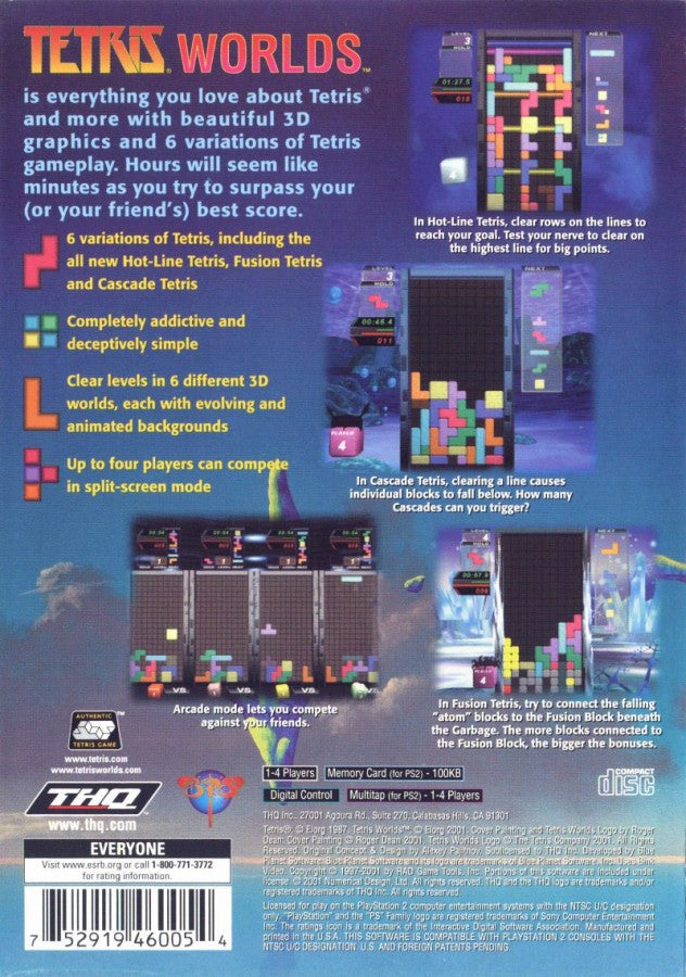 Tetris Worlds – PlayStation 2 (PS2)