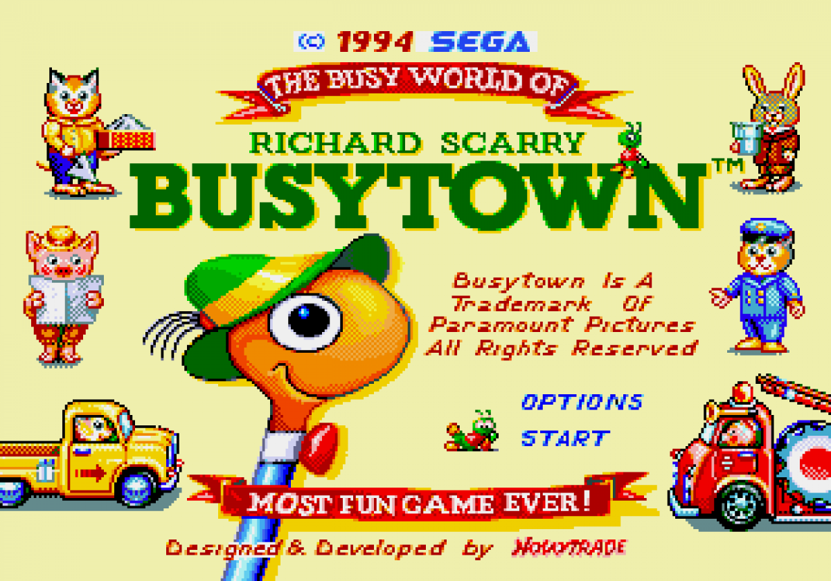 Richard Scarry's BusyTown – Sega Genesis (GEN)