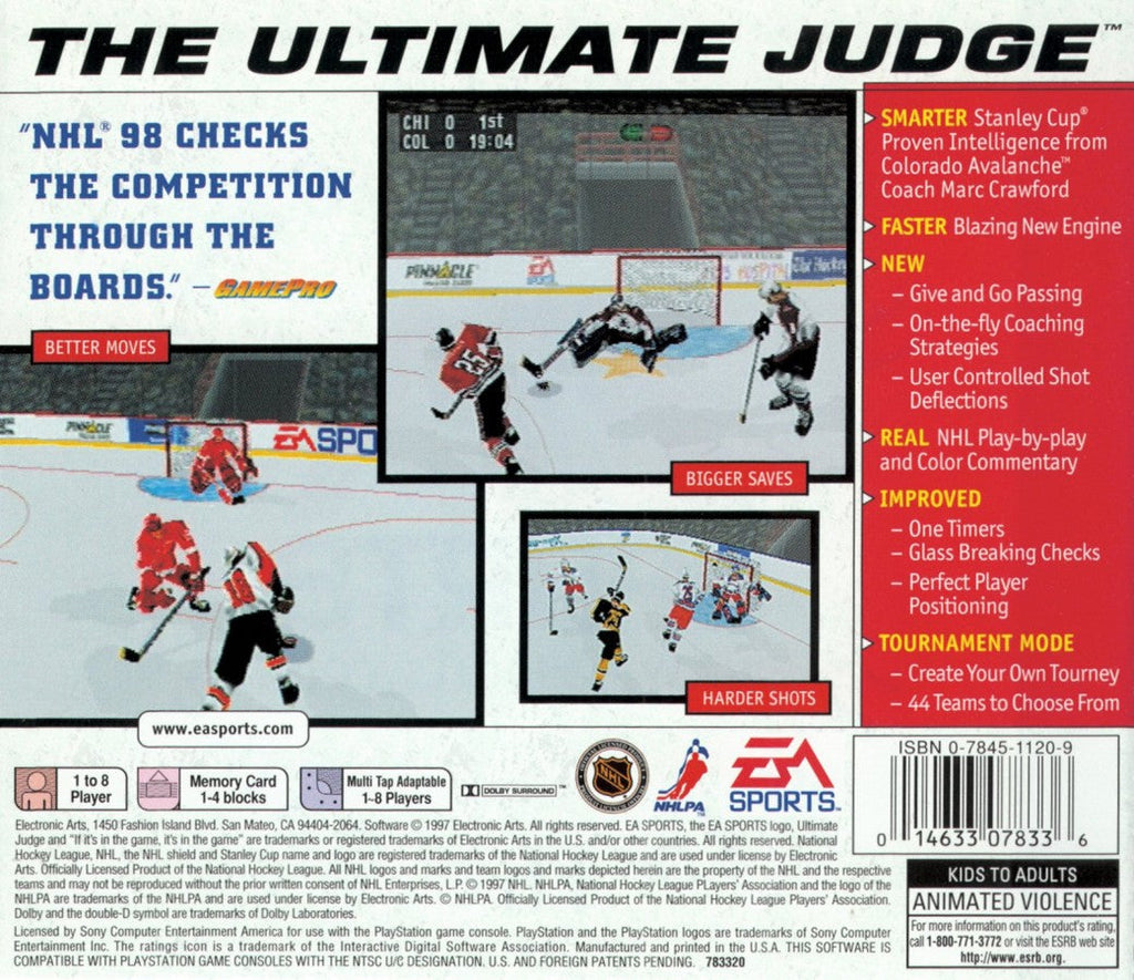 NHL 98 – PlayStation 1 (PS1)