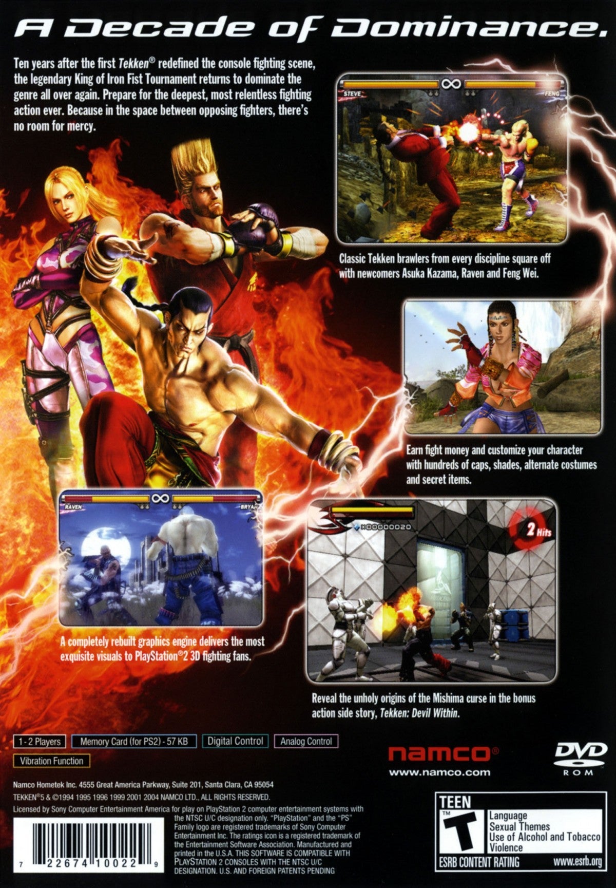 Tekken 5 – PlayStation 2 (PS2)