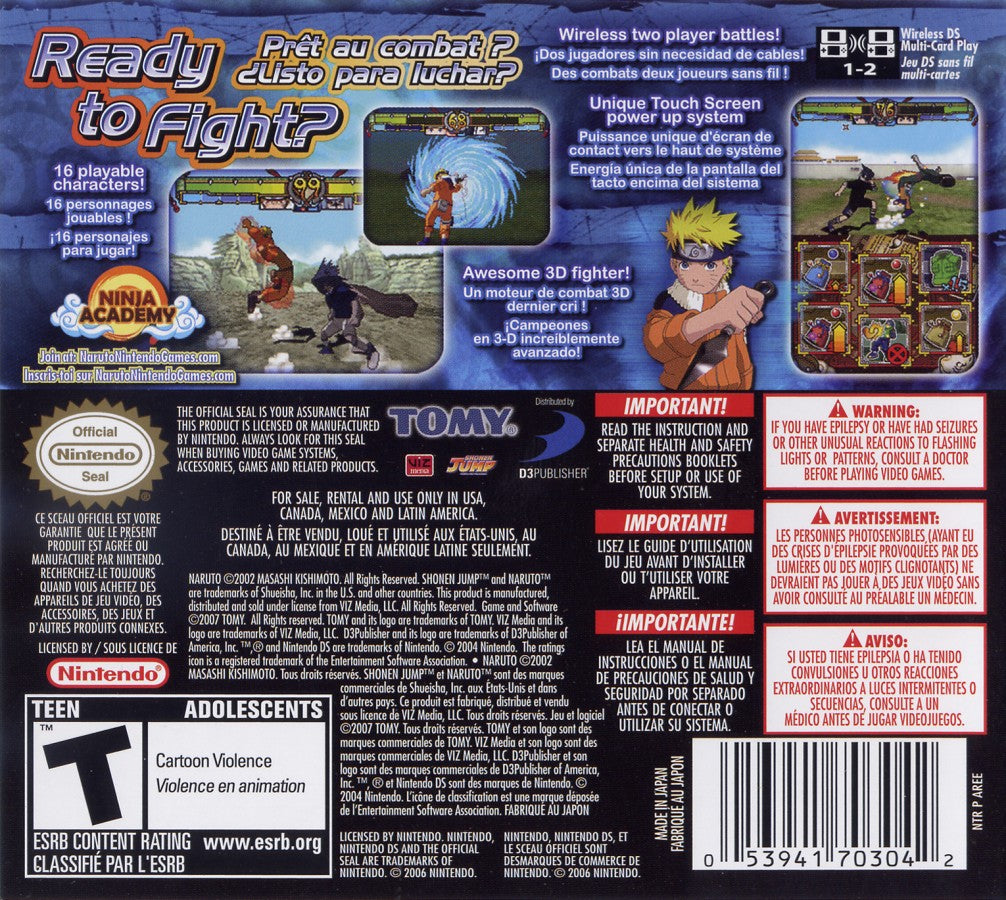 Naruto: Ninja Destiny – Nintendo DS (DS)