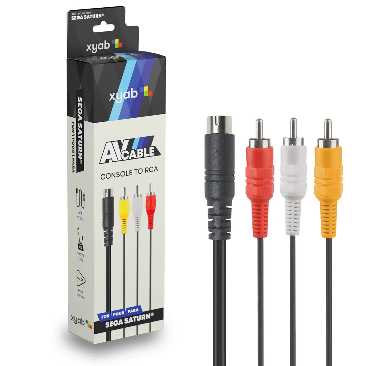 AV Composite Cable – Sega Saturn Accessory (SS)