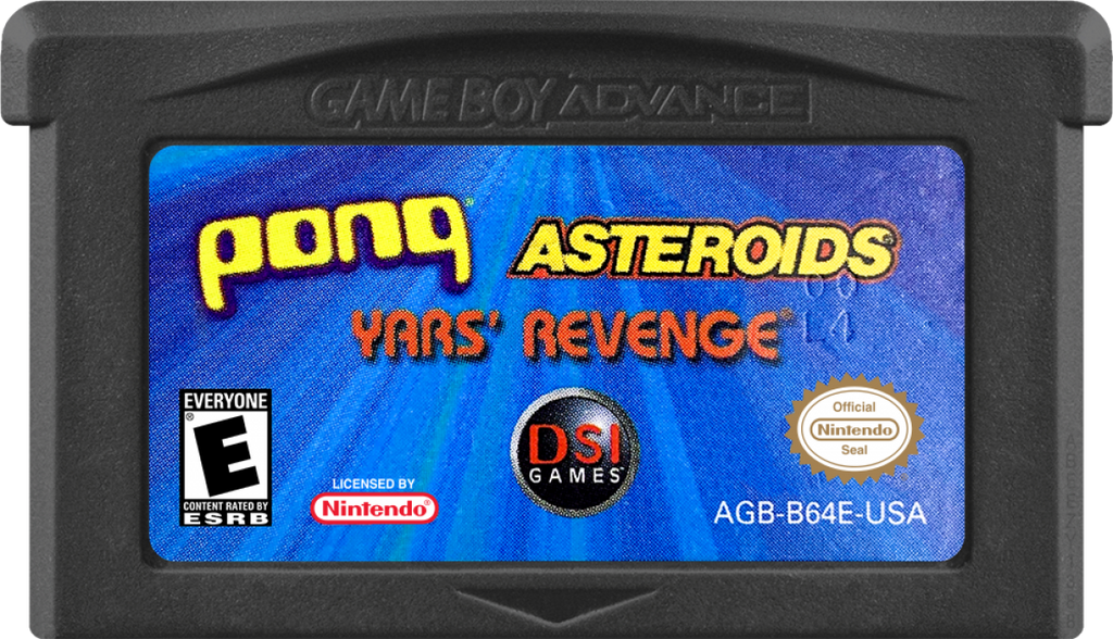 Pong / Asteroids / Yar's Revenge – Game Boy Advance (GBA)