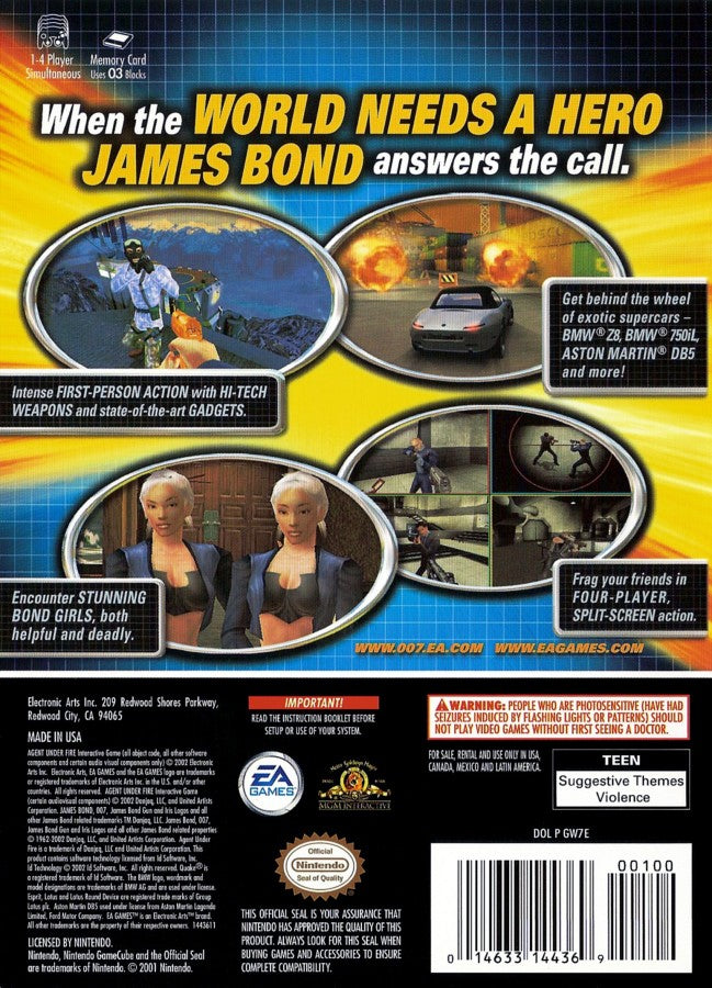 007: Agent Under Fire [Player's Choice] – GameCube (GC)