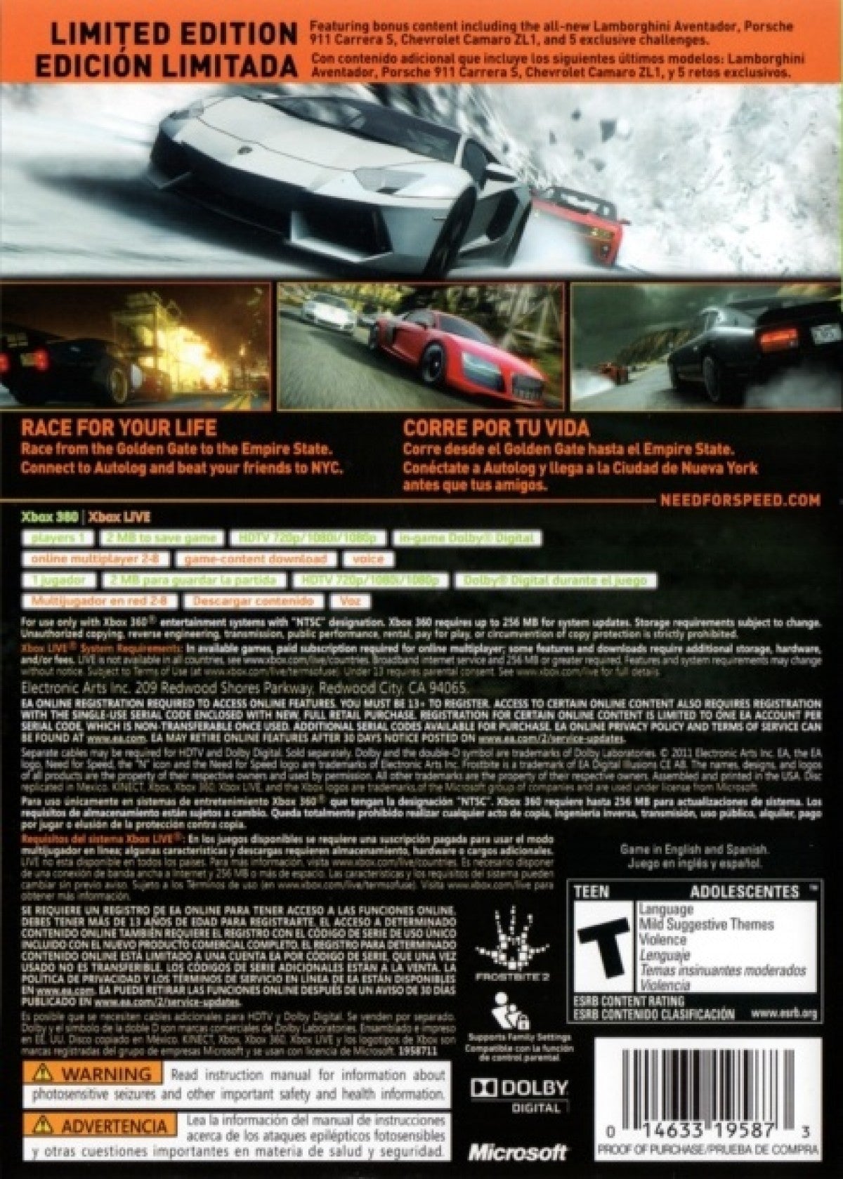 Need for Speed: The Run [Limited Edition] – Xbox 360 (X360)