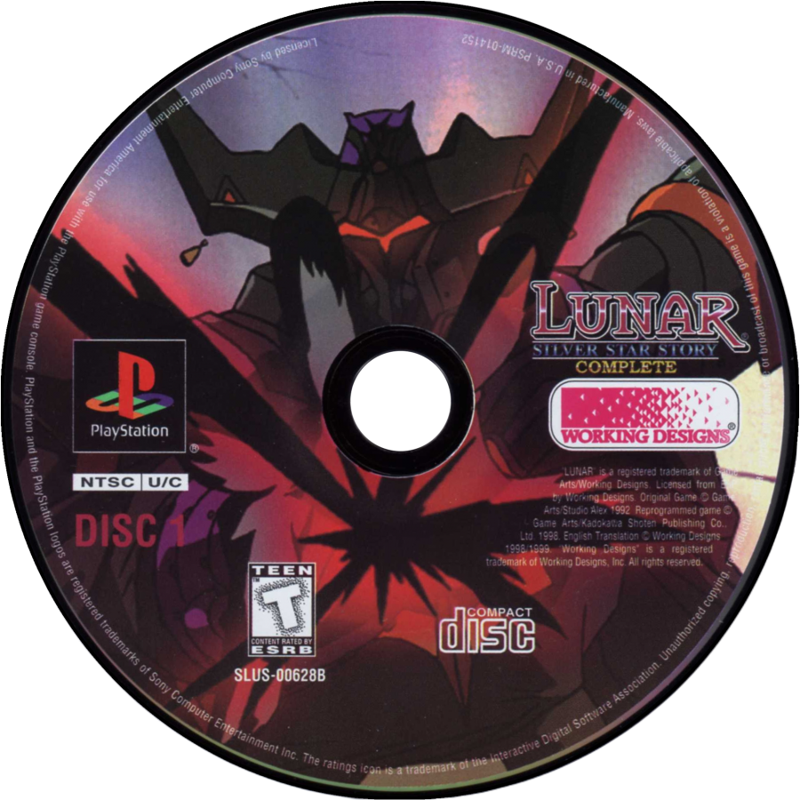 Lunar Silver Star Story Complete [Game, Discs, and Manual Only] – PlayStation 1 (PS1)
