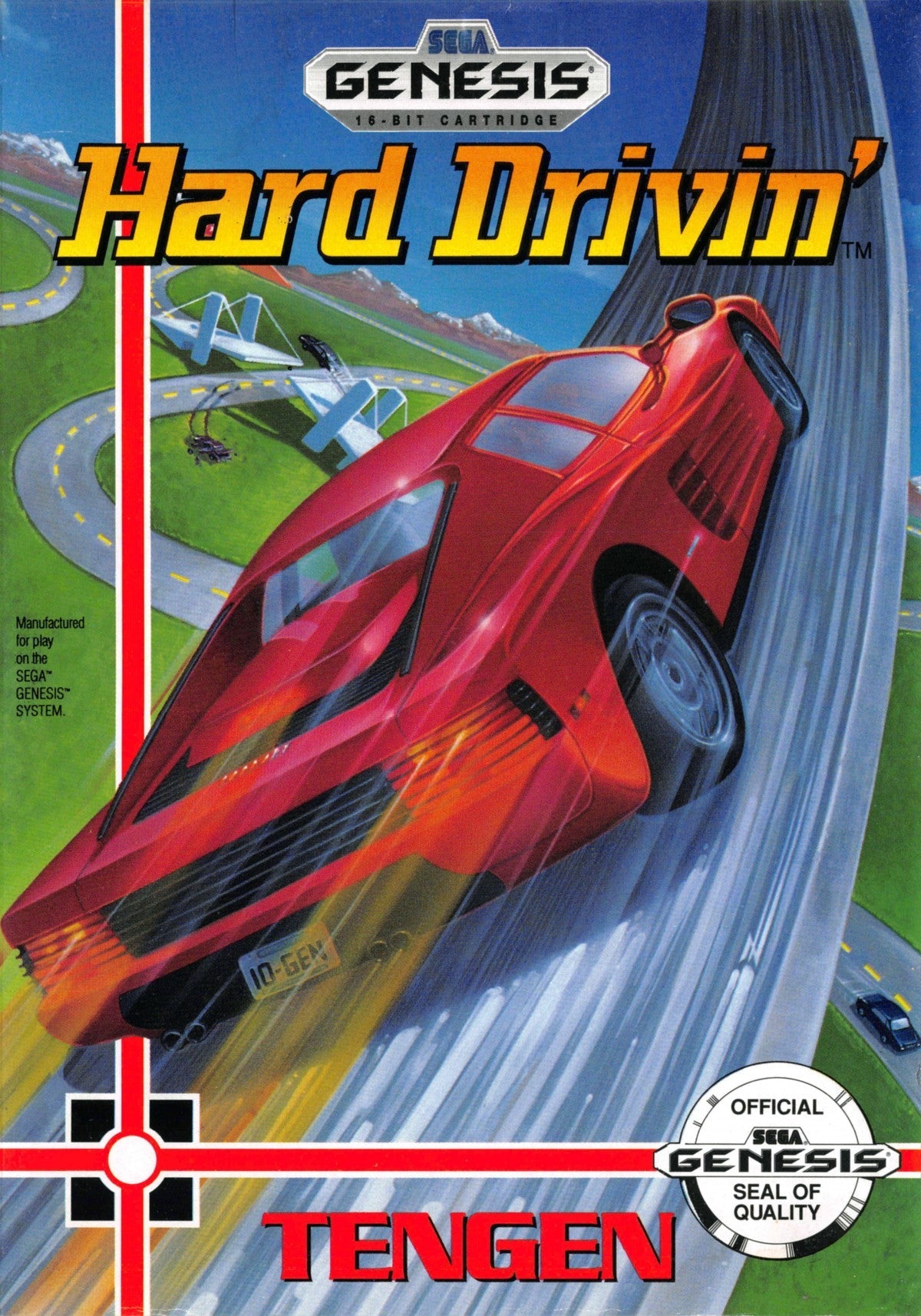 Hard Drivin' – Sega Genesis (GEN)