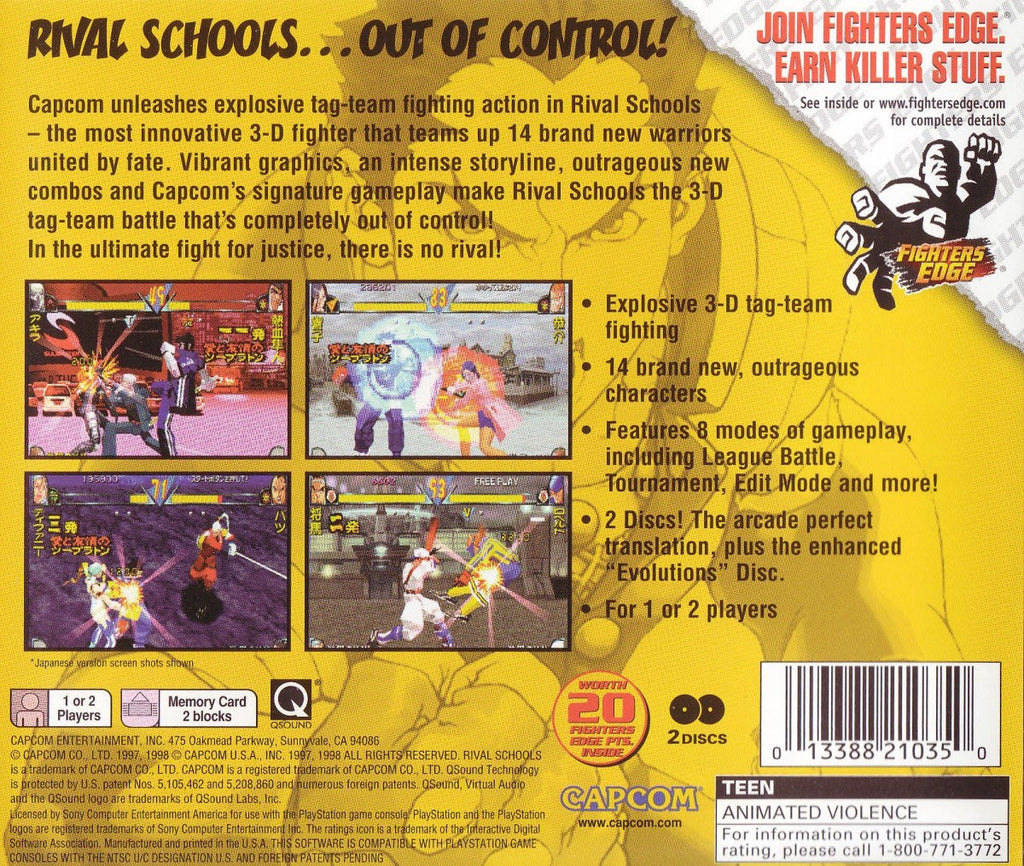 Rival Schools – PlayStation 1 (PS1)