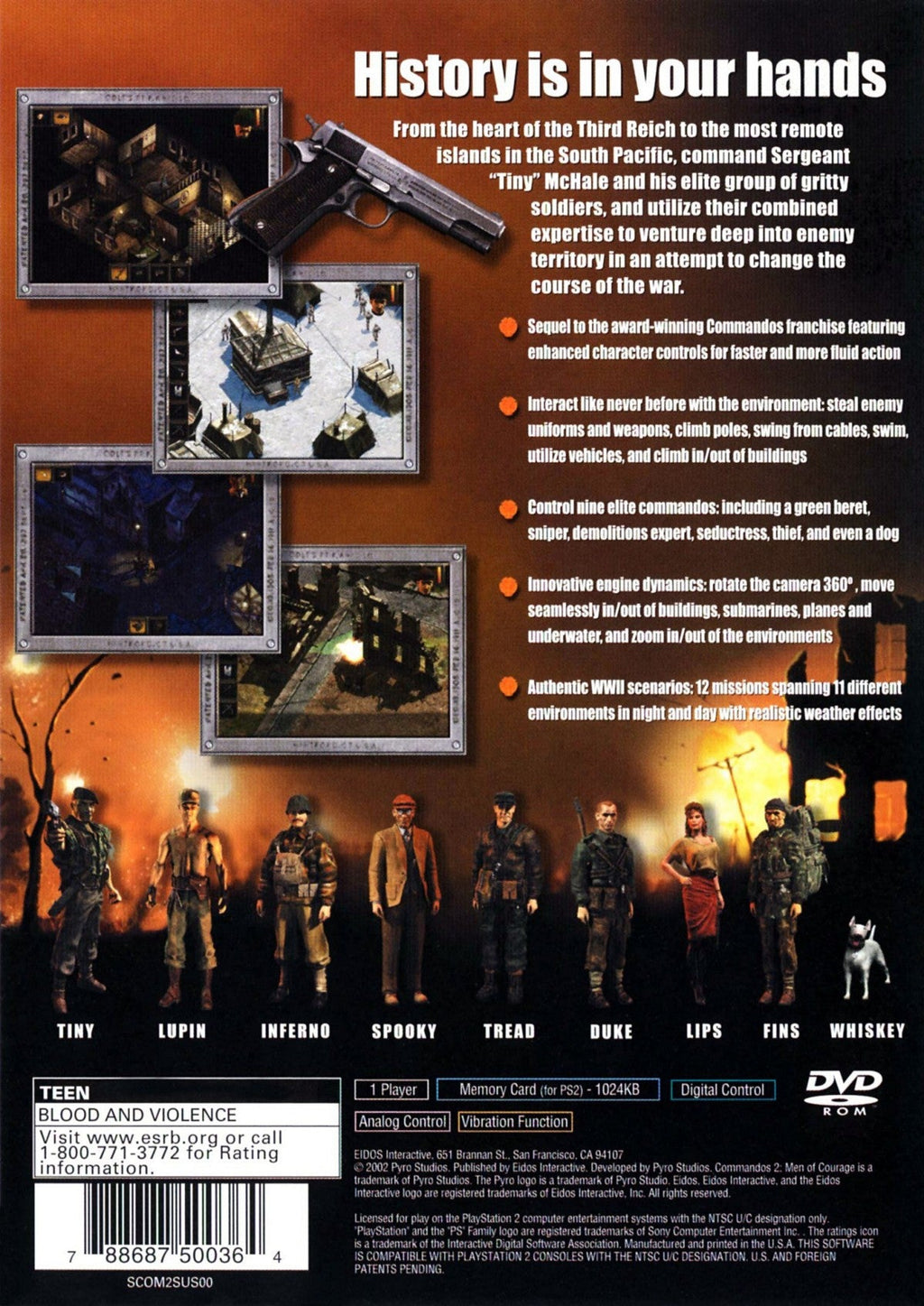 Commandos 2: Men of Courage – PlayStation 2 (PS2)