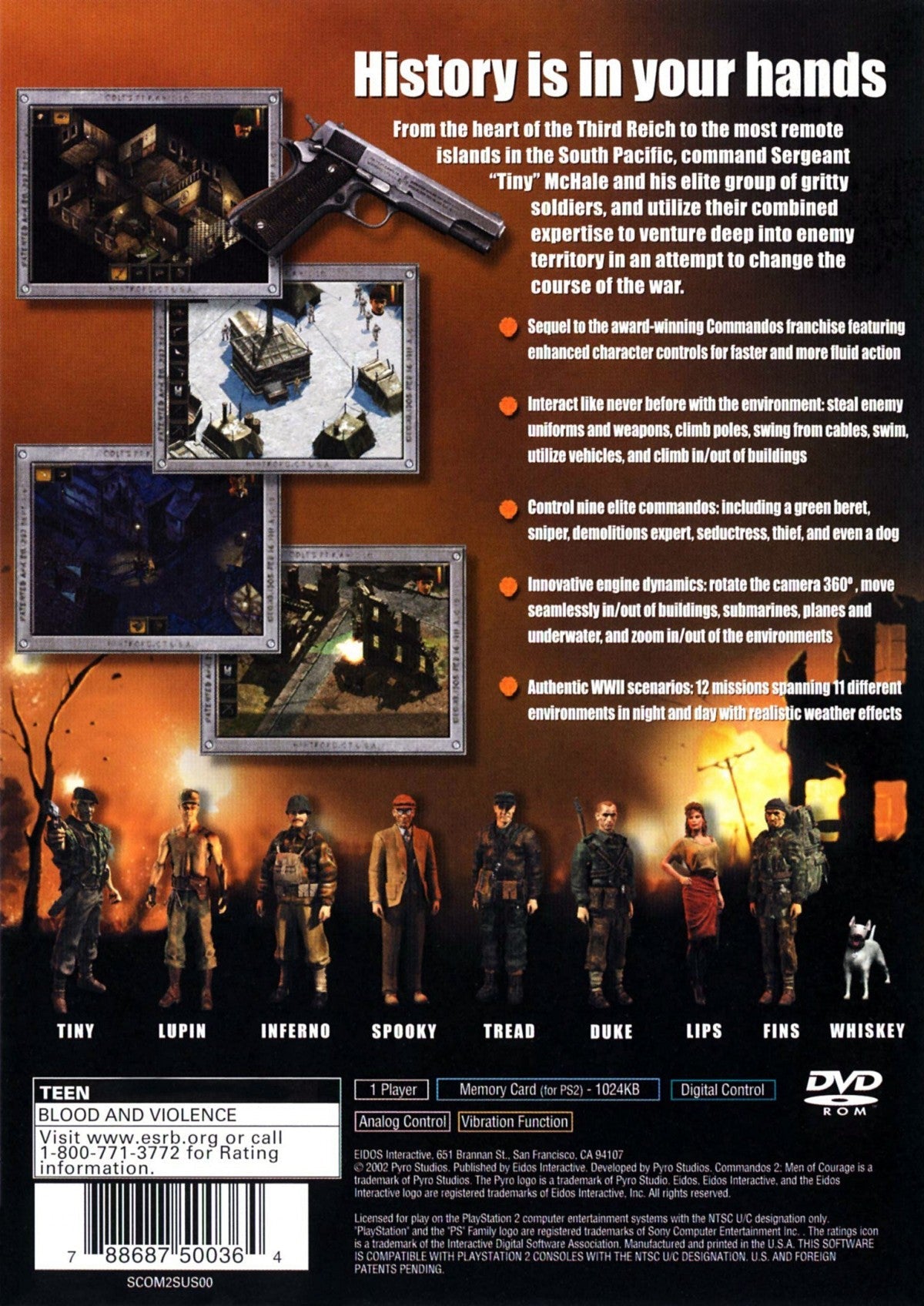 Commandos 2: Men of Courage – PlayStation 2 (PS2)