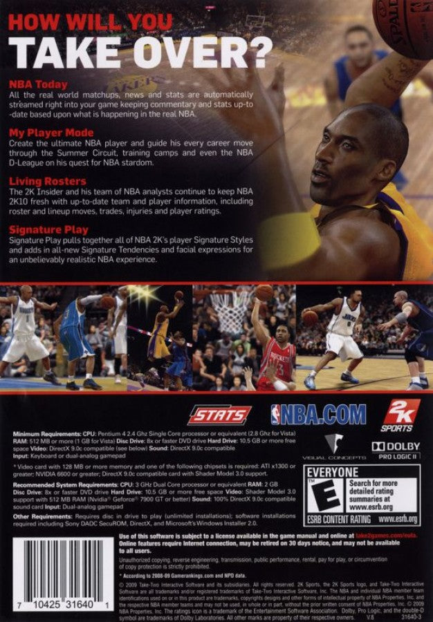 NBA 2K10 – PlayStation 2 (PS2)