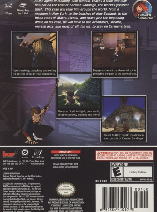 Carmen Sandiego: The Secret of the Stolen Drums – GameCube (GC)