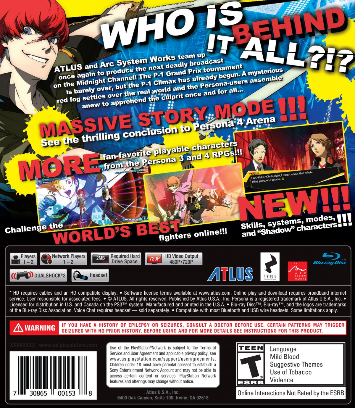 Persona 4 Arena Ultimax – PlayStation 3 (PS3)