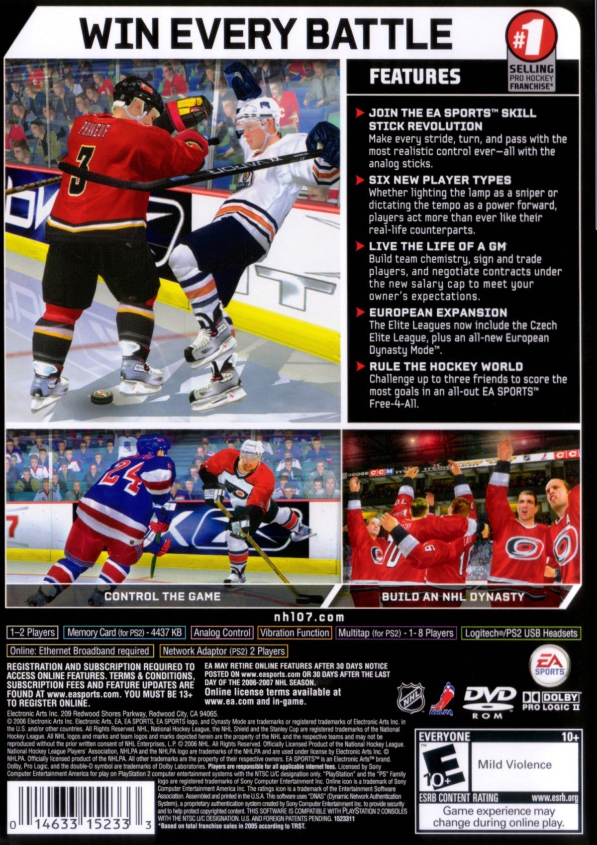 NHL 07 — PlayStation 2 (PS2)