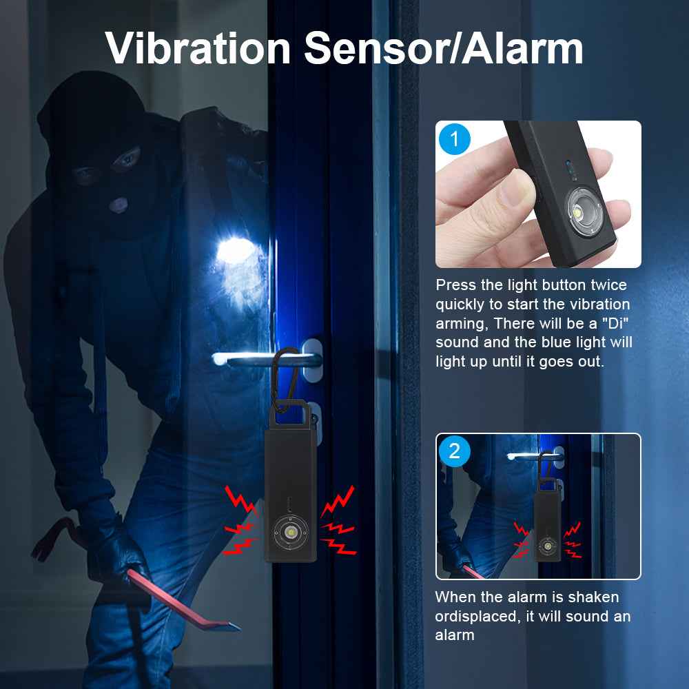 Anti Spier Self-Defense Security Alarm With Motion Sensor & LED