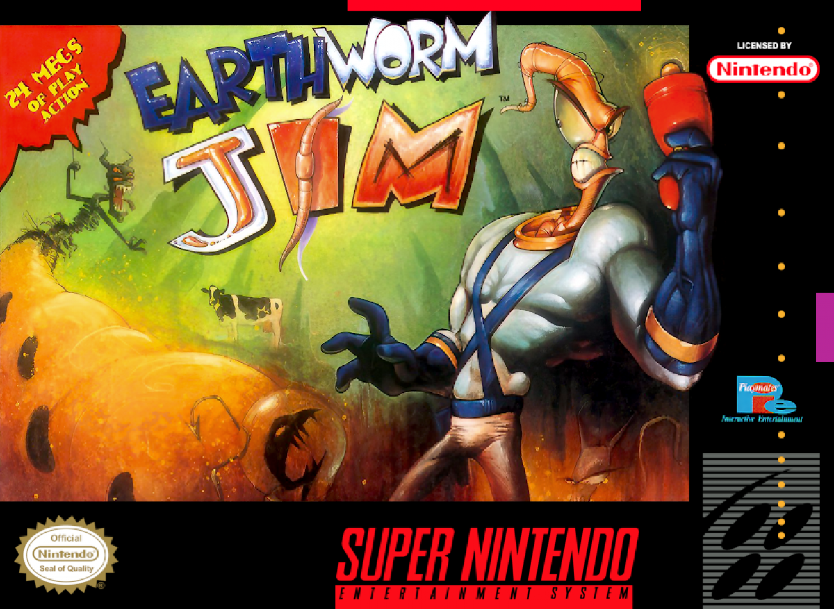 Earthworm Jim – Super Nintendo Entertainment System (SNES)