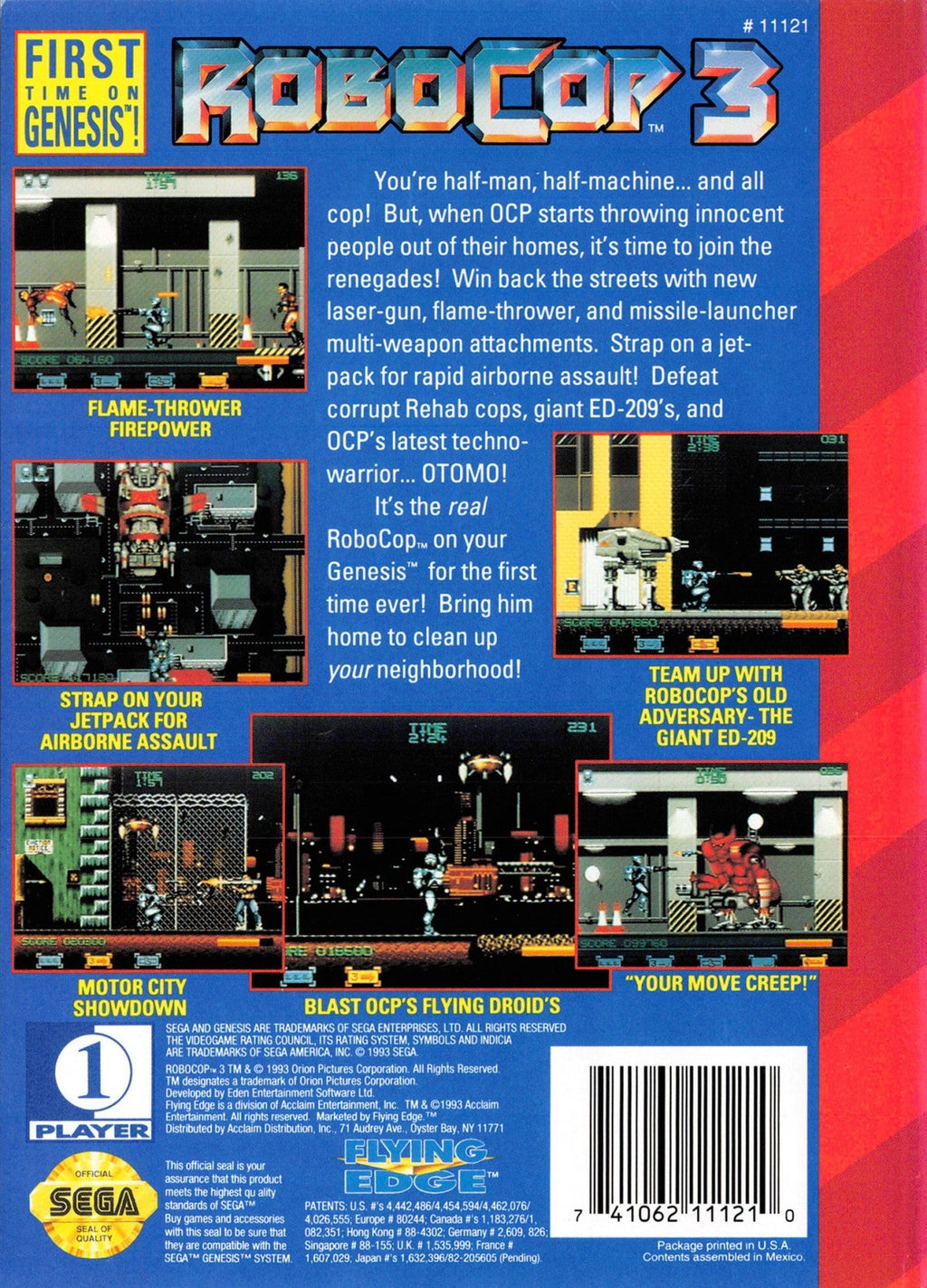 Robocop 3 – Sega Genesis (GEN)