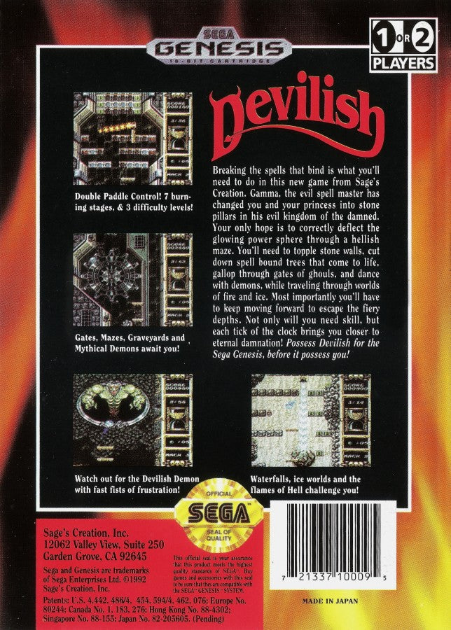 Devilish: The Next Possession – Sega Genesis (GEN)