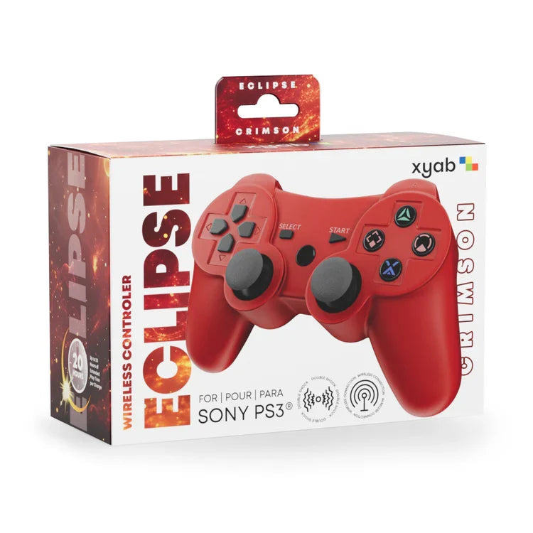 ECLIPSE Wireless Bluetooth Controller For PlayStation 3 (PS3) [Crimson] – PlayStation 3 Accessory (PS3)