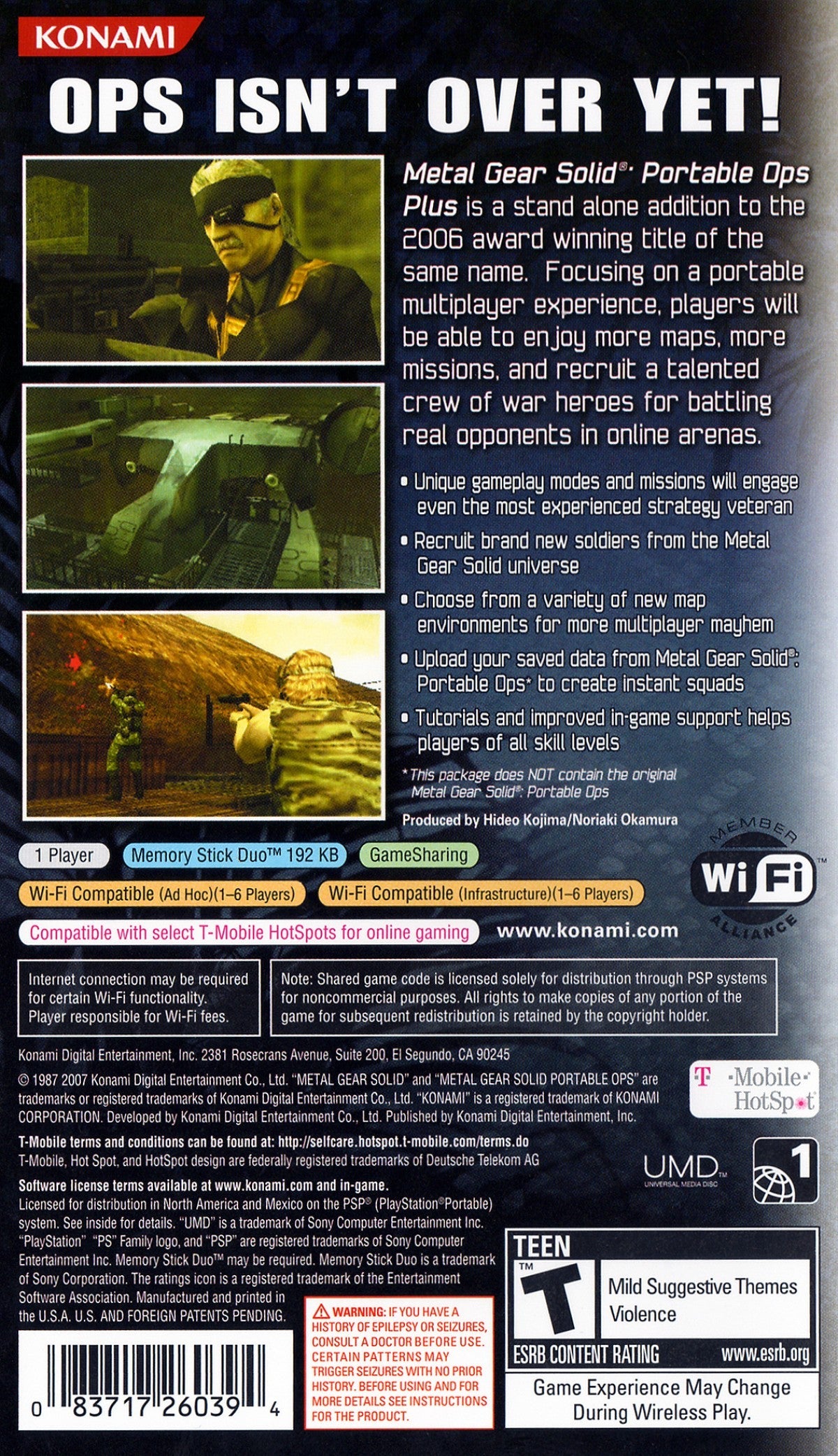 Metal Gear Solid: Portable Ops Plus – PlayStation Portable (PSP)