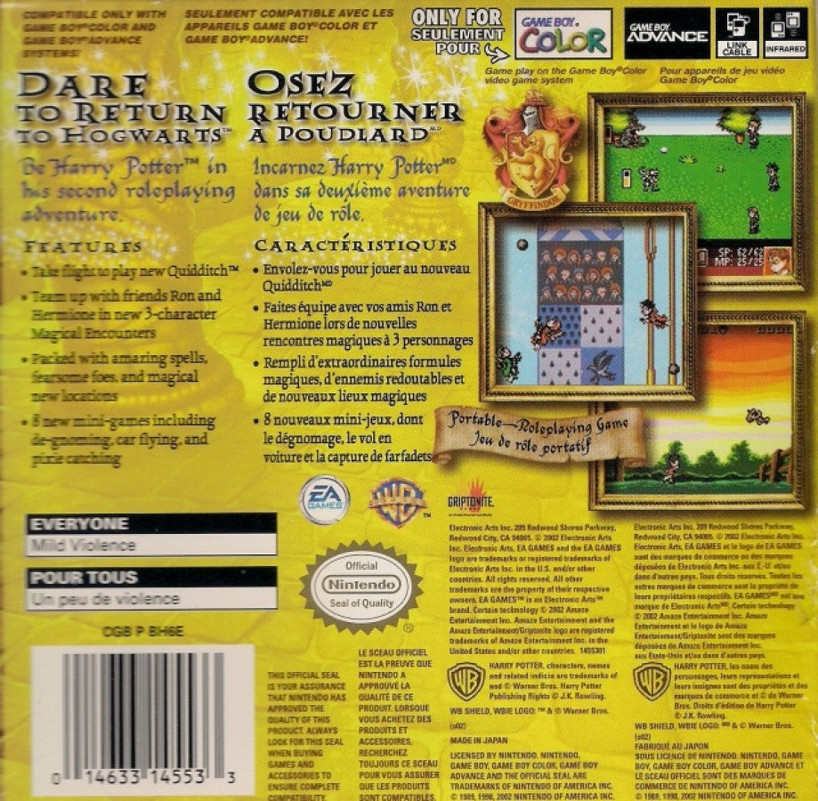 Harry Potter and the Chamber of Secrets – Game Boy Color (GBC)