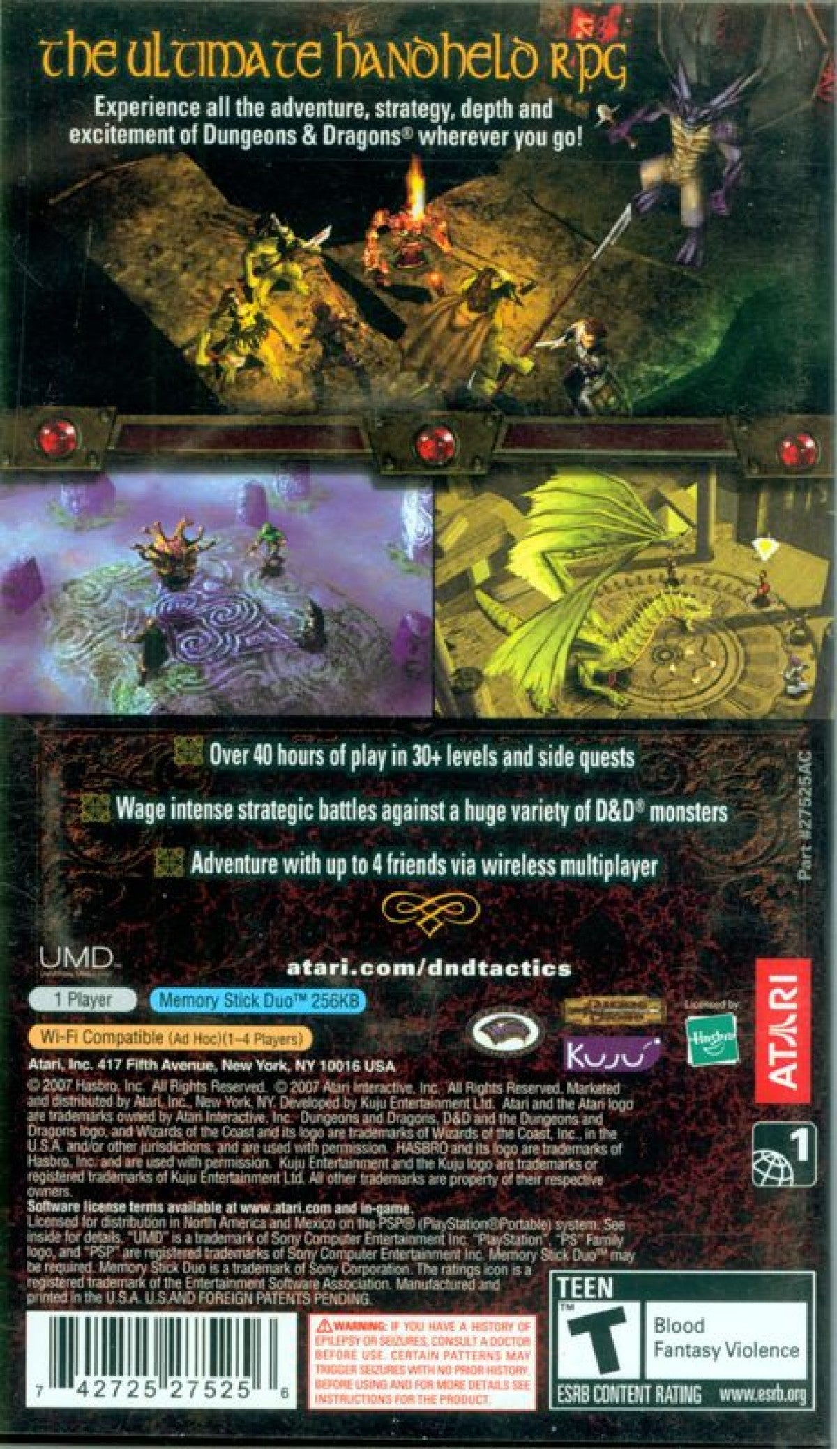 Dungeons & Dragons Tactics – PlayStation Portable (PSP)