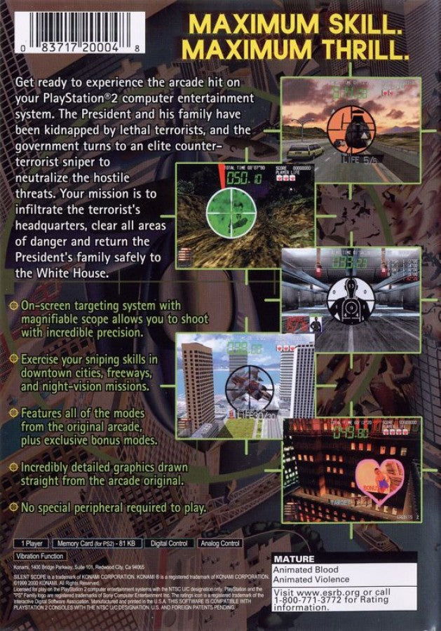 Silent Scope – PlayStation 2 (PS2)