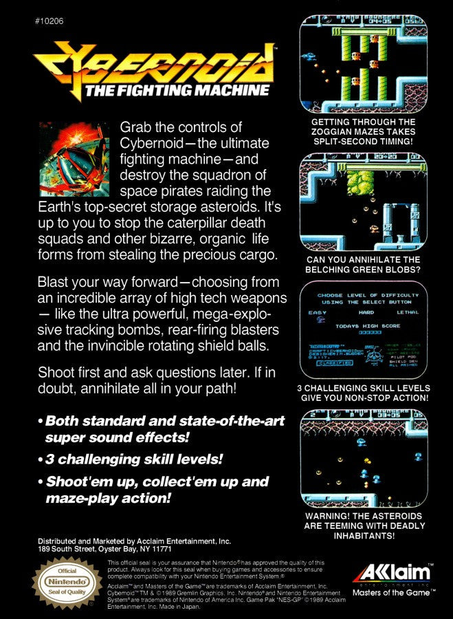 Cybernoid: The Fighting Machine [CIB] – Nintendo Entertainment System (NES)