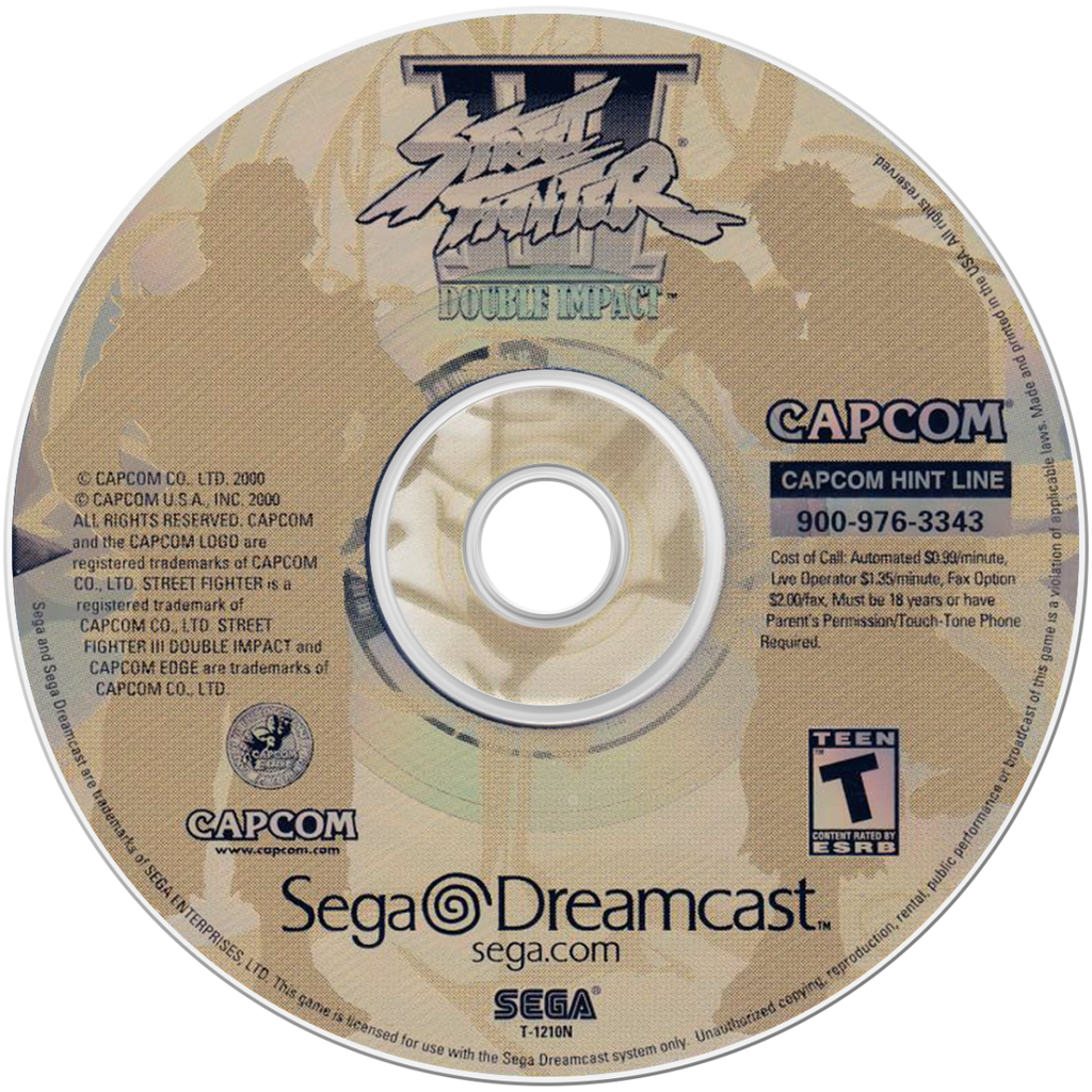 Street Fighter III: Double Impact – Sega Dreamcast (DC)