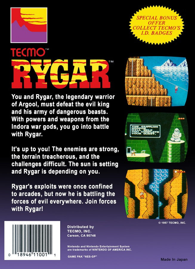 Rygar – Nintendo Entertainment System (NES)