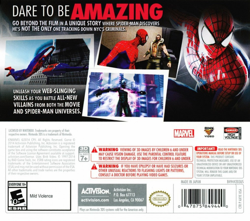 The Amazing Spider-Man 2 – Nintendo 3DS (3DS)