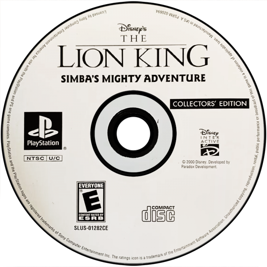 Lion King, The: Simba's Mighty Adventure [Collector's Edition] – PlayStation 1 (PS1)