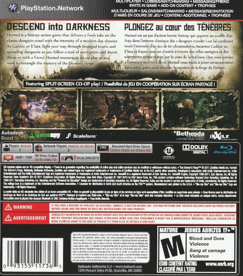 Hunted: The Demon's Forge – PlayStation 3 (PS3)